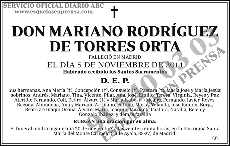 Mariano Rodríguez de Torres Orta